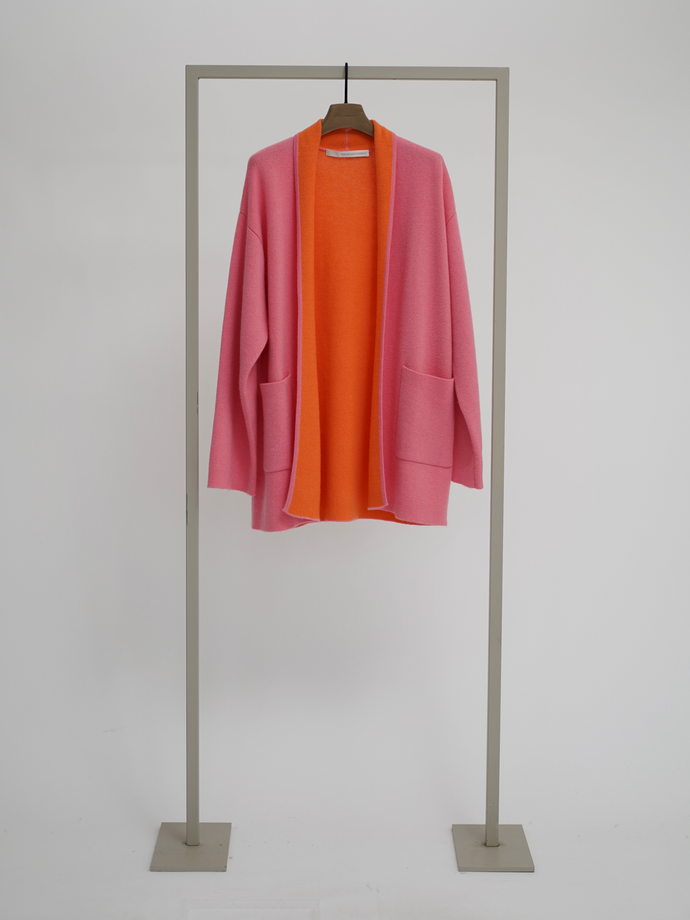 Herzen's Cardigan 1250 in Orange/ Pink