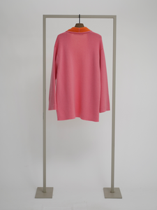 Herzen's Cardigan 1250 in Orange/ Pink