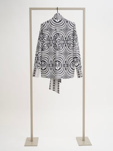 Herzen Blouse in Schiefer Superwhite