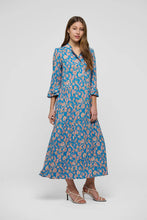 Load image into Gallery viewer, Dea Kudibal Rosanna Silk Dress in Ocean Paisley Print
