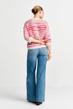 Load image into Gallery viewer, Rich &amp; Royal Striped Wool Blend Sweater in Soft Orchid
