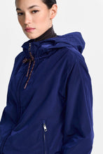 Load image into Gallery viewer, Rich &amp; Royal Hooded Windbreaker in Navy
