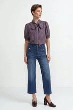 Load image into Gallery viewer, Rich &amp; Royal Cotton Pussy Bow Blouse
