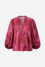 Load image into Gallery viewer, Rich &amp; Royal Blouse with Balloon Sleeves
