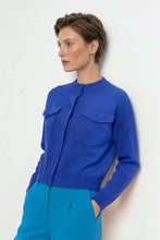 Load image into Gallery viewer, Rich &amp; Royal Cardigan with Chest Pocket
