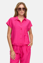 Load image into Gallery viewer, Catnoir Short-Sleeve Blouse in Pink
