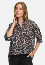 Load image into Gallery viewer, Catnoir V-Neck Blouse in Leo
