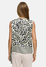Load image into Gallery viewer, Catnoir Shor-Sleeve with Bow Detail Blouse in Yellow Leo
