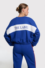 Load image into Gallery viewer, Alix The Label Logo Tape Sweater in Royal Blue
