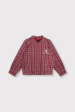 Load image into Gallery viewer, Alix The Label Checked Bomber Jacket in Red
