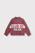 Load image into Gallery viewer, Alix The Label Checked Bomber Jacket in Red
