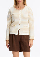 Load image into Gallery viewer, Leo &amp; Ugo Cardigan in White/Beige
