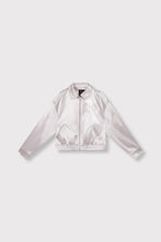 Load image into Gallery viewer, Alix The Label Shiny Artwork Jacket in Silver
