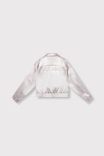 Load image into Gallery viewer, Alix The Label Shiny Artwork Jacket in Silver
