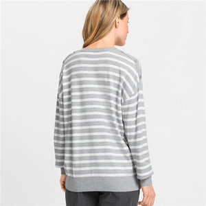 Olsen V-Neck Striped Jumper