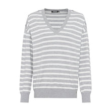 Load image into Gallery viewer, Olsen V-Neck Striped Jumper
