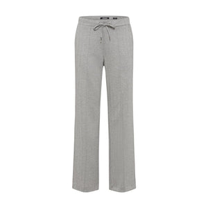 Olsen Herringbone Trousers in Silver