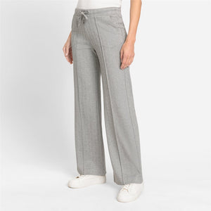 Olsen Herringbone Trousers in Silver