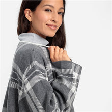 Load image into Gallery viewer, Olsen Cardigan in Silver Check
