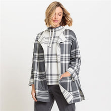 Load image into Gallery viewer, Olsen Cardigan in Silver Check
