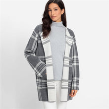 Load image into Gallery viewer, Olsen Cardigan in Silver Check
