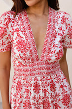 Load image into Gallery viewer, Aspiga Pippa Dress Dress in Red/Ecru

