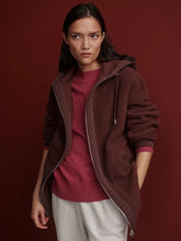 Load image into Gallery viewer, Varley Fey Relaxed Fleece in Deep Mohongany

