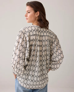 Summum Oversized Lurex Blouse