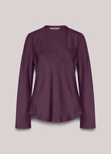 Load image into Gallery viewer, Summum Long Sleeve Blouse in Wineberry
