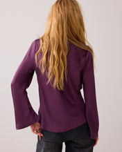 Load image into Gallery viewer, Summum Long Sleeve Blouse in Wineberry
