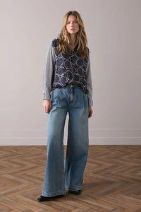 Summum Shirt Blouse with Fabric Blend