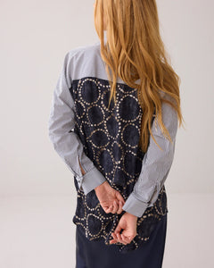 Summum Shirt Blouse with Fabric Blend