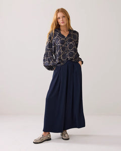 Summum Slightly Shiny Top with Print