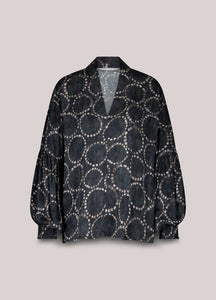 Summum Slightly Shiny Top with Print