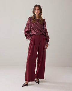 Summum Top with Shiny Jacquard Fabric