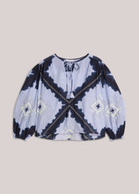 Load image into Gallery viewer, Summum Tie-Dye Top in Blue
