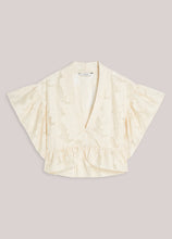 Load image into Gallery viewer, Summum Bohemian Peplum Blouse in Ivory
