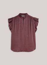 Load image into Gallery viewer, Summum Silky-Touch Feminine Top in Deep Fig

