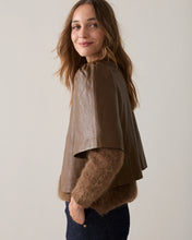 Load image into Gallery viewer, Summum Faux Leather Blouse Jacket
