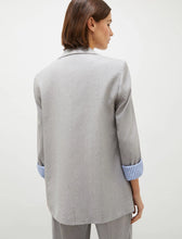 Load image into Gallery viewer, Marella Stretch Linen-Blend Blazer in Grey
