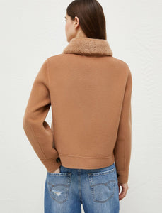 Marella Morris Pea Coat  in Tan