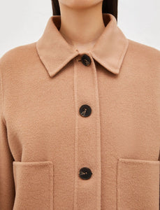 Marella Morris Pea Coat  in Tan