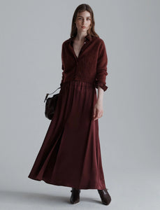 Marella Belluno Skirt in Bordeaux