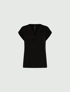 Marella Brina Satin Blouse in Black