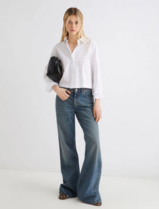 Marella Acume Cropped Shirt in White