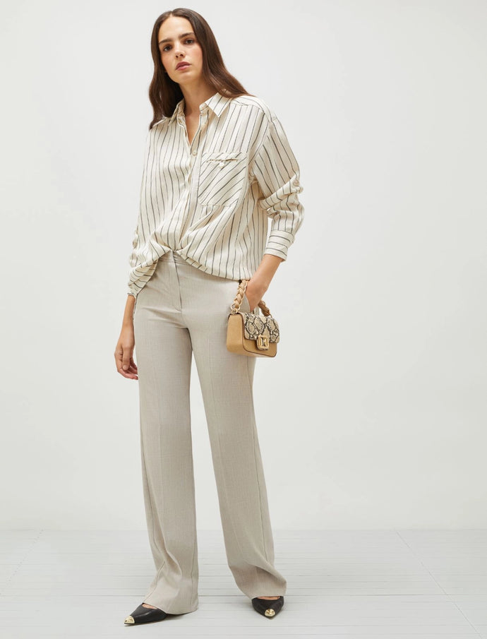 Marella Arabba Straight-Fit Trousers in Sand