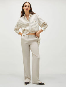 Marella Arabba Straight-Fit Trousers in Sand