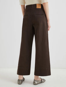 Marella Velain Wide-Leg Jeans in Brown