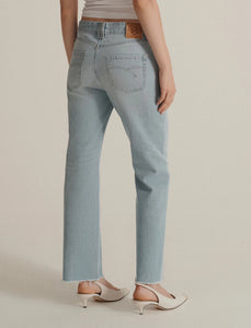 Marella Mom Cross Denim Jeans in Light Blue