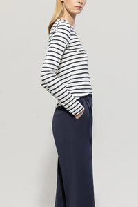 Luisa Cerano Striped round neck shirt